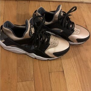 Nike Black and Cream Sneakers